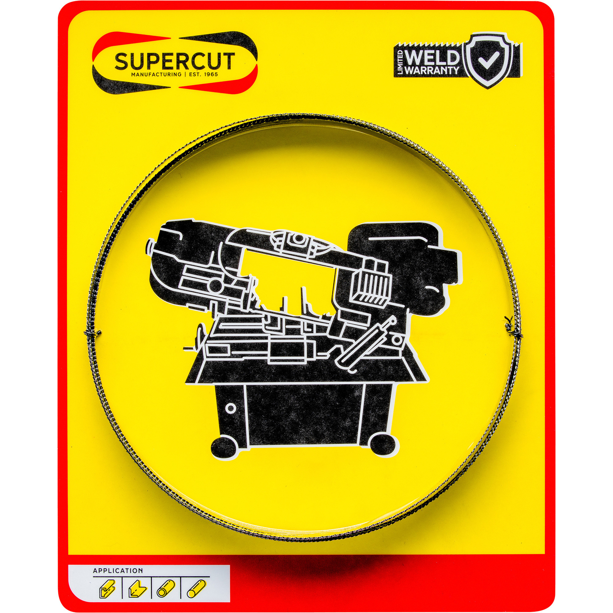 SuperCut Bi-Metal Replacement Band Saw Blade, 93in.L x 3/4in.W, 6/10 TPI
